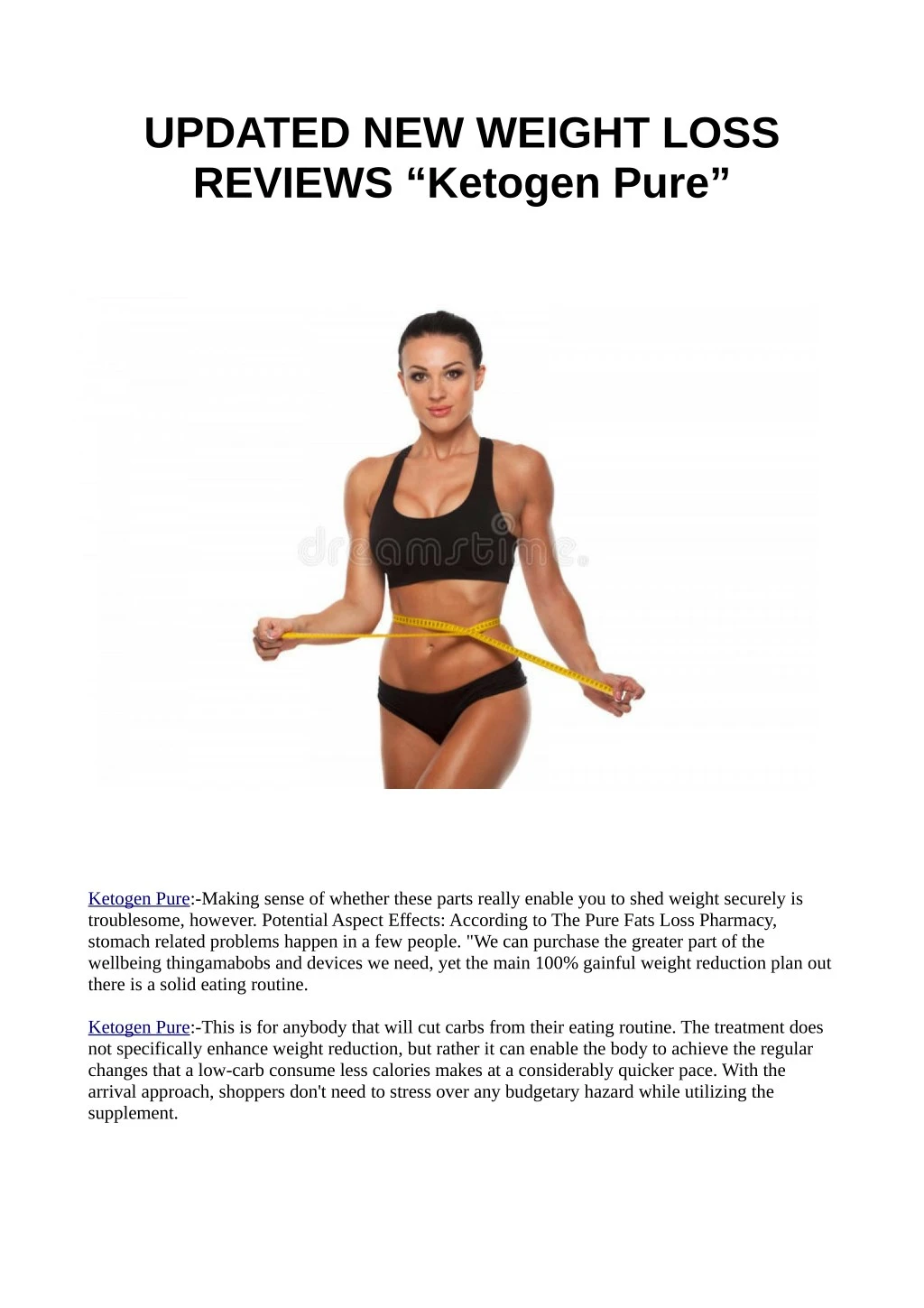 updated new weight loss reviews ketogen pure