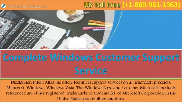 Complete Windows Customer Support Service