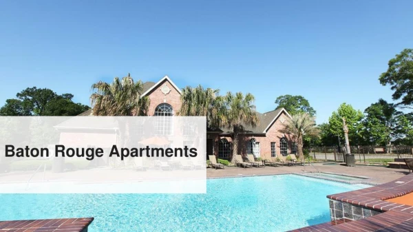 Best Baton Rouge Apartments Available in Louisiana