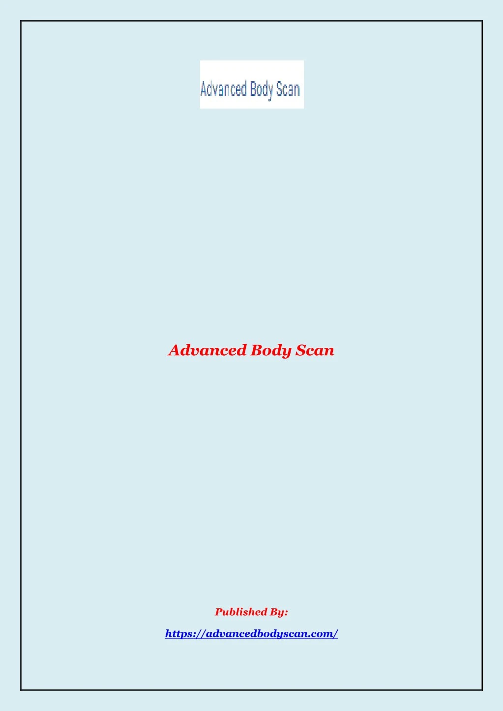 advanced body scan