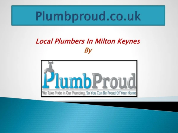 Local Plumbers In Milton Keynes