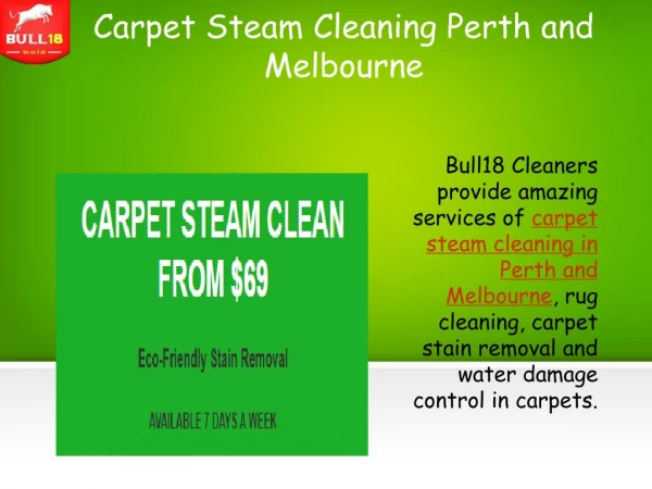 Carpet Steam Cleaning Perth and Melbourne