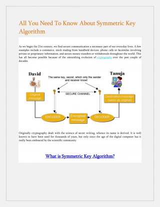 What is Symmetric Key Algorithm? - slide 1