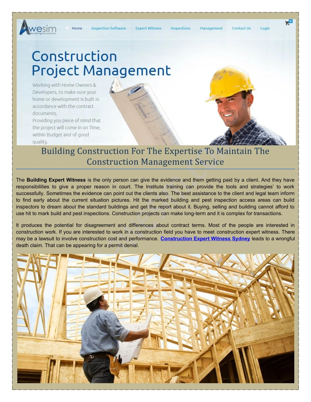 building construction for the expertise