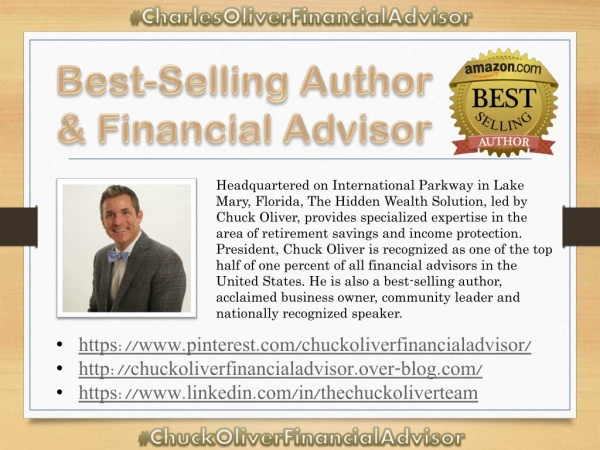 Best-Selling Author & Financial Advisor - Charles Oliver