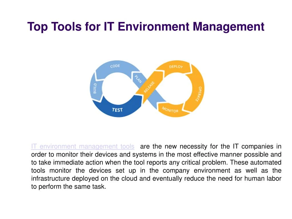 top tools for it environment management