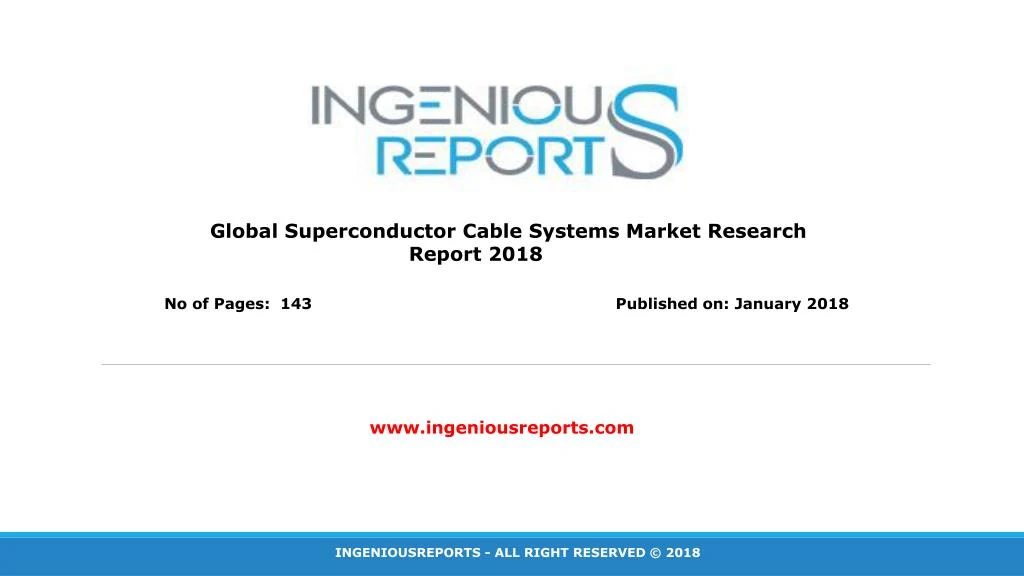 global superconductor cable systems market
