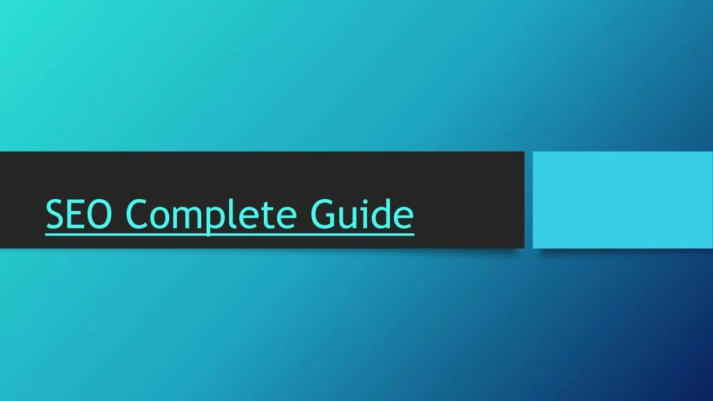 seo complete guide