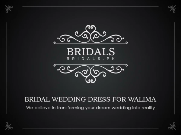BRIDAL WEDDING DRESS FOR WALIMA