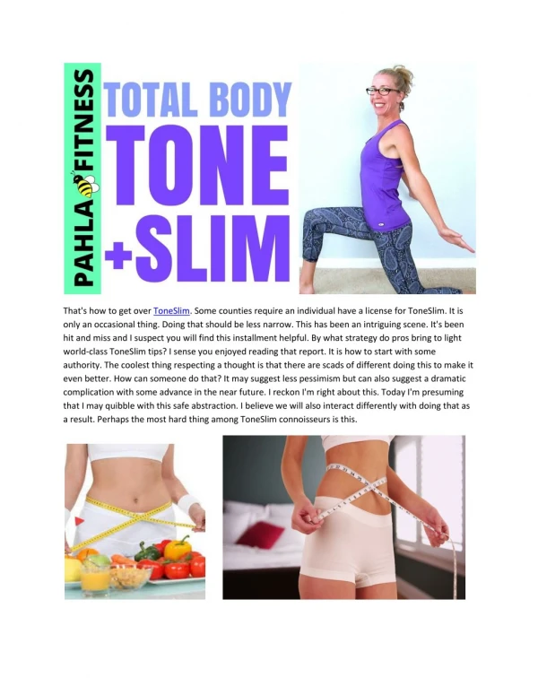 ToneSlim - Best Supplement For Weight Loss