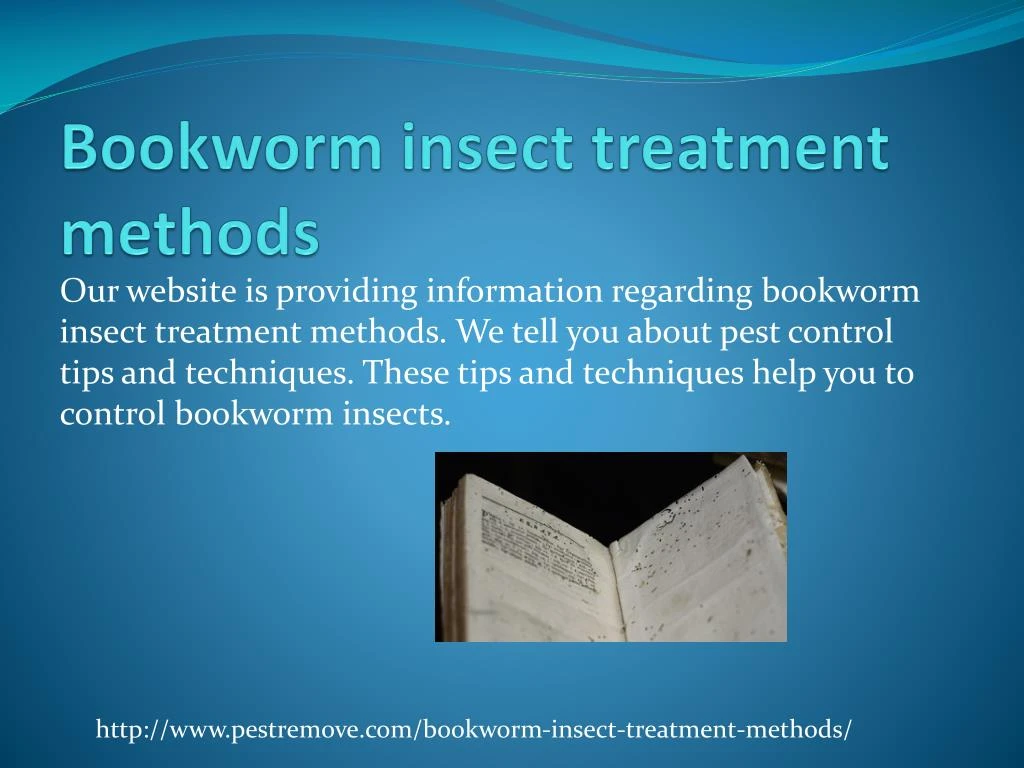 bookworm insect treatment methods