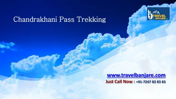 Chandrakhani Pass Trekking – Travel Banjare