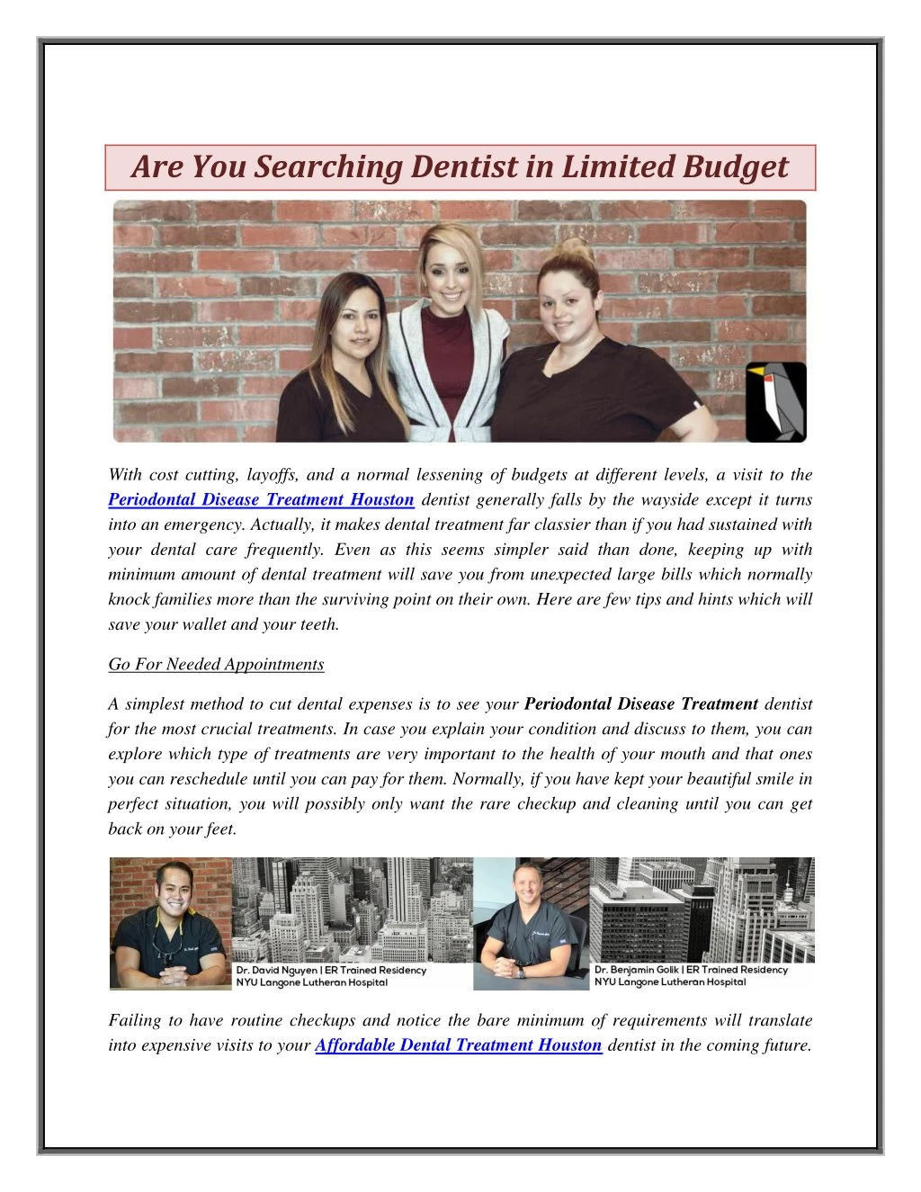 are you searching dentist in limited budget