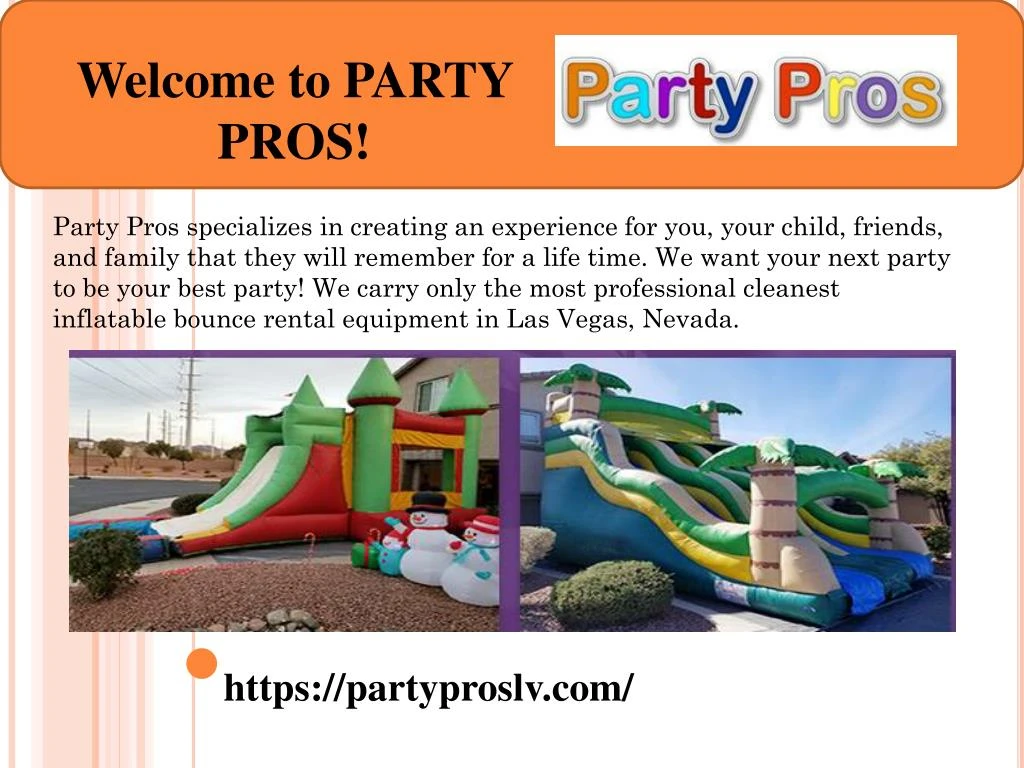 welcome to party pros