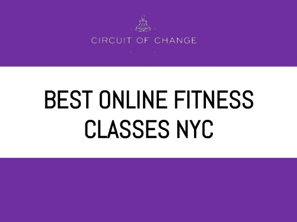 Looking for best online fitness classes