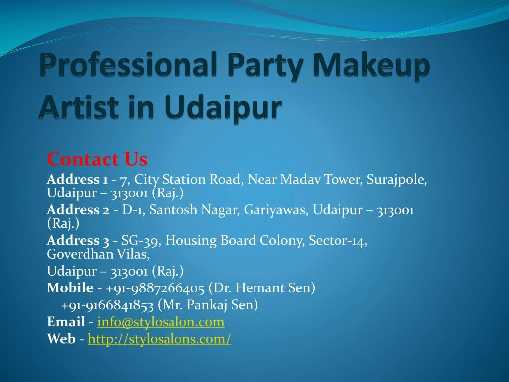professional party makeup artist in udaipur
