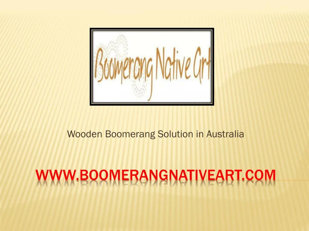 wooden boomerang solution in australia