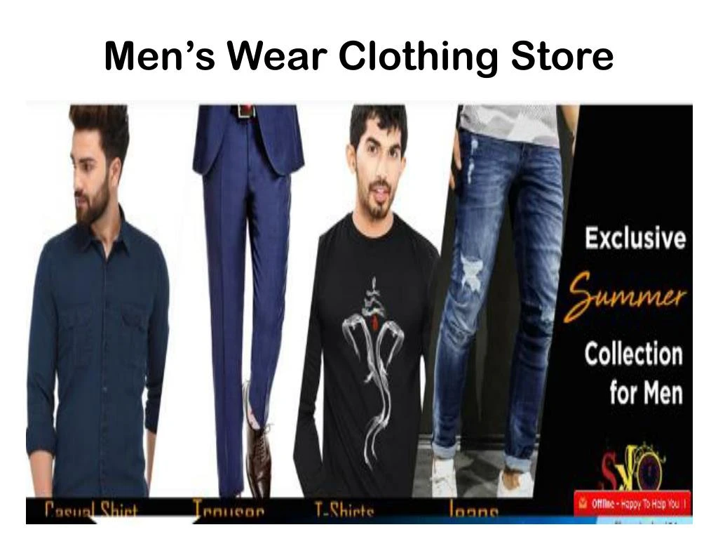 men s wear clothing store