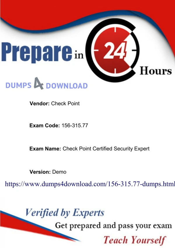 156-315.77 Braindumps - Pass Checkpoint 156-315.77 Exam With Dumps4Download