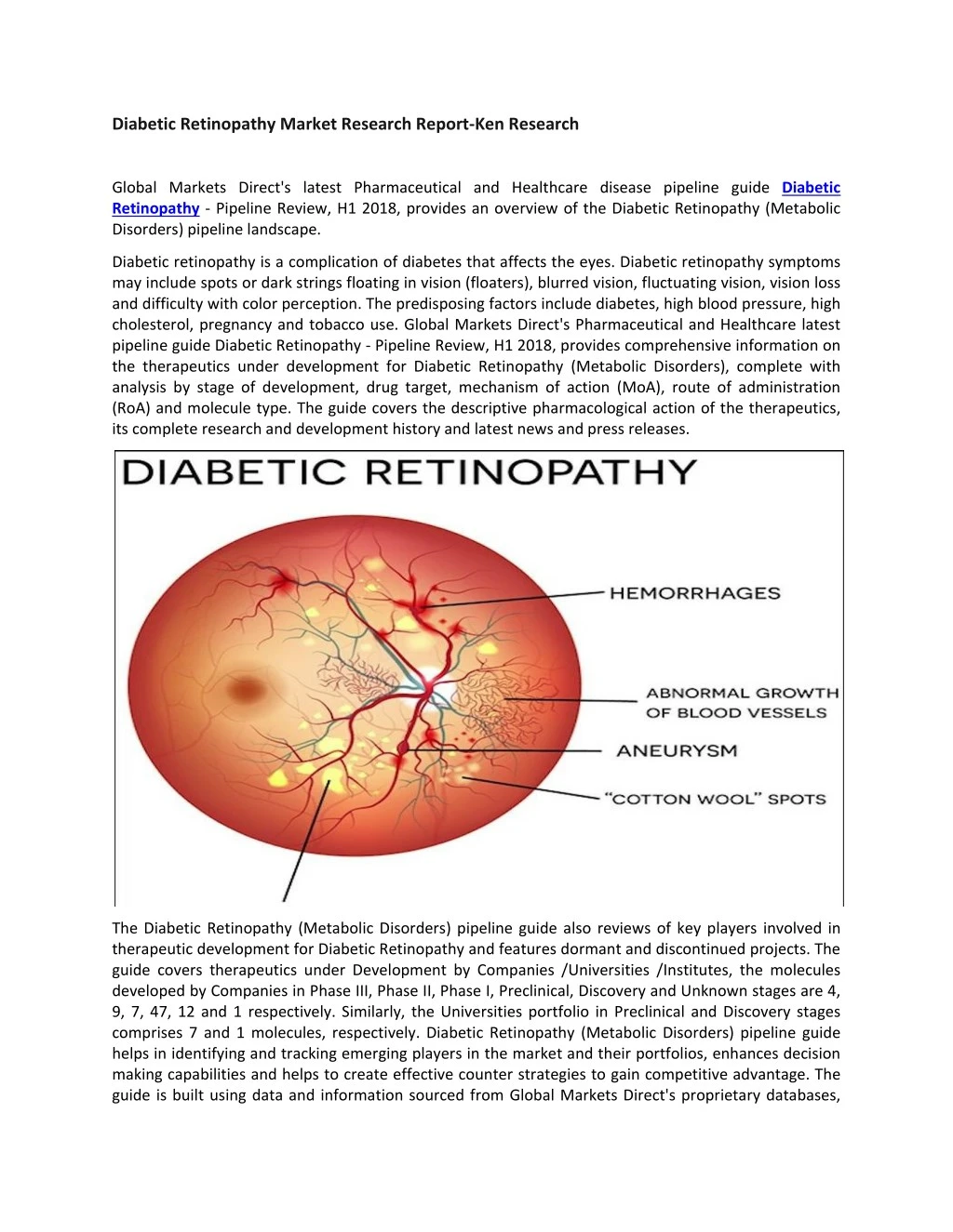 diabetic retinopathy market research report