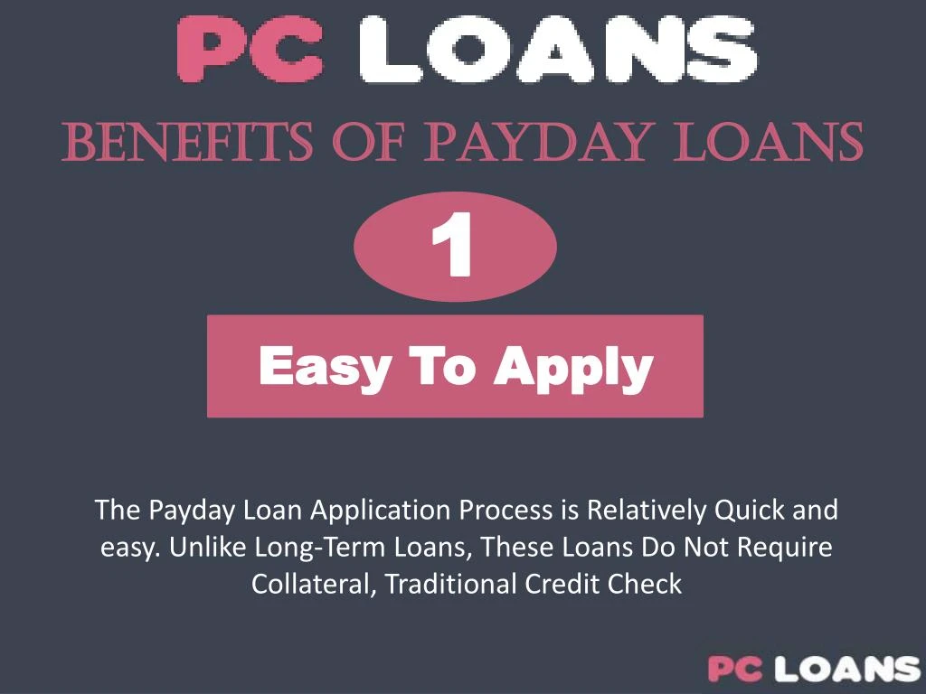 benefits of payday loans