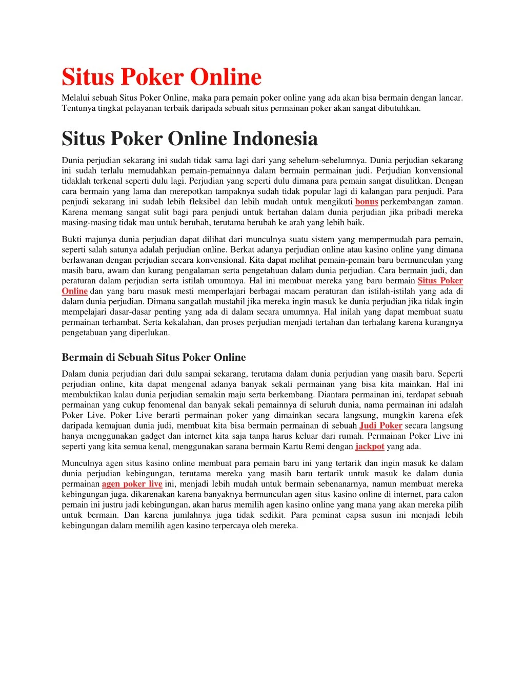 situs poker online melalui sebuah situs poker