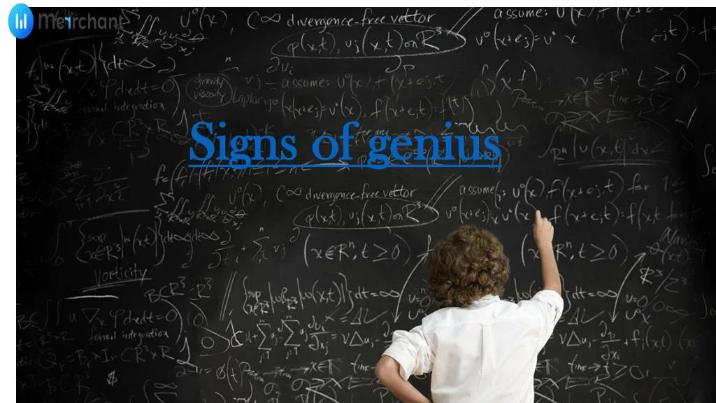 signs of genius