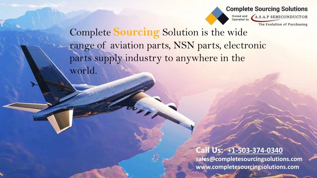 complete sourcing solution is the wide range