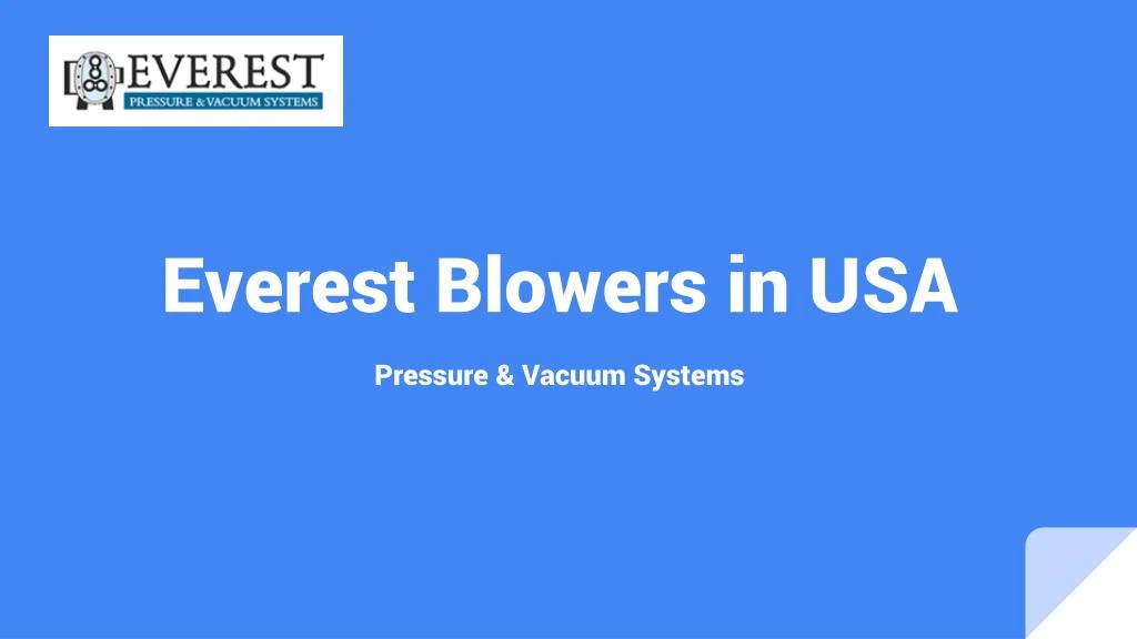 everest blowers in usa