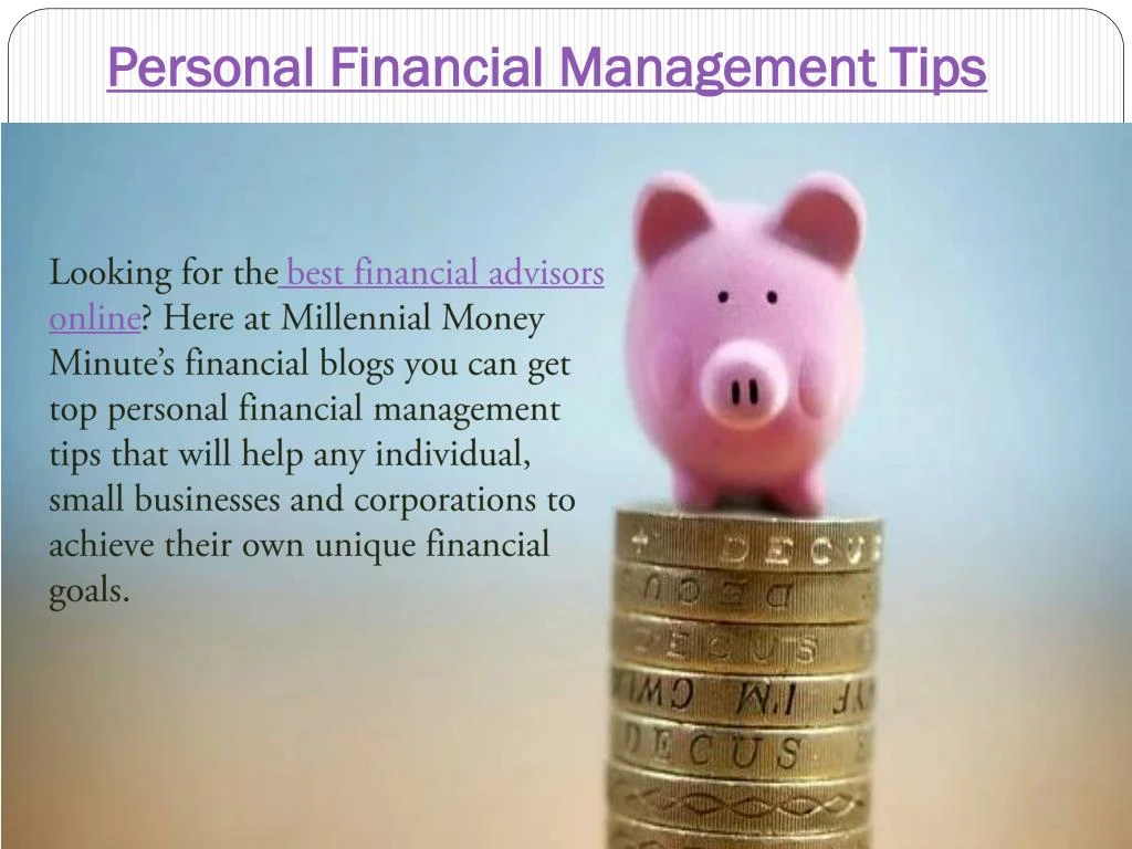 personal financial management tips