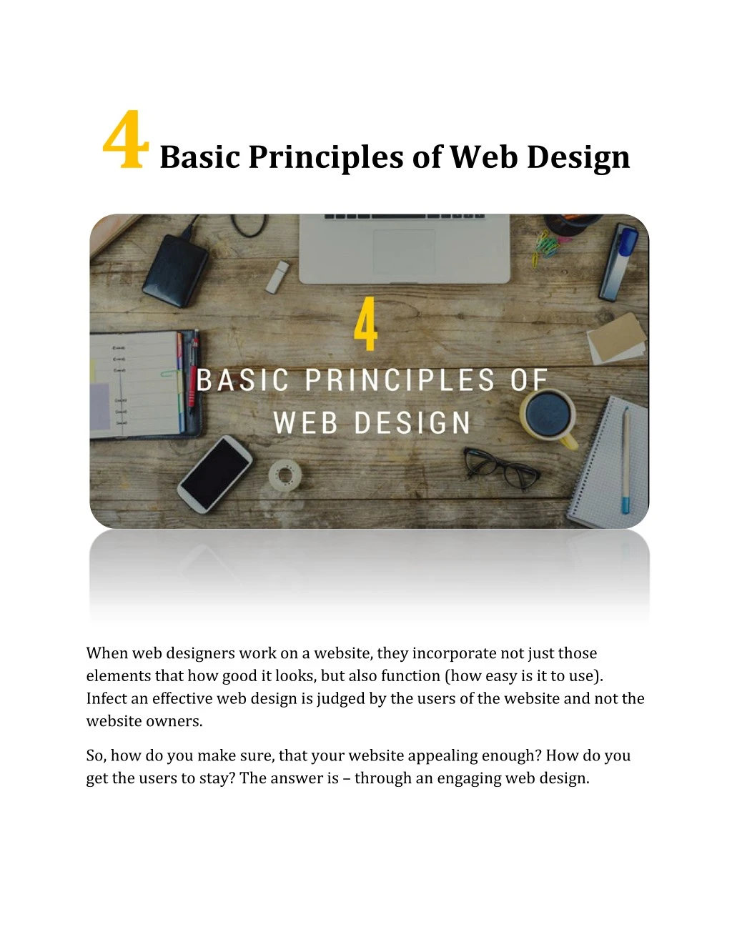 4 basic principles of web design