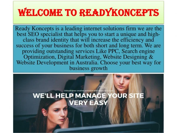 readykoncepts.com.au: Search Engine Optimization Sydney