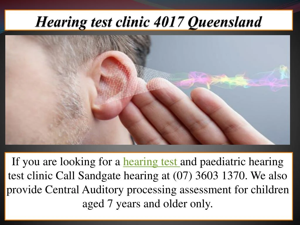 hearing test clinic 4017 queensland