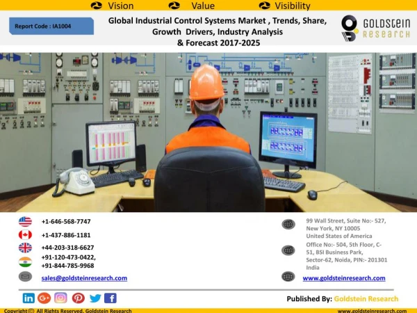 Global Industrial Control Systems Market , Trends, Share, Growth Drivers, Industry Analysis & Forecast 2017-2025