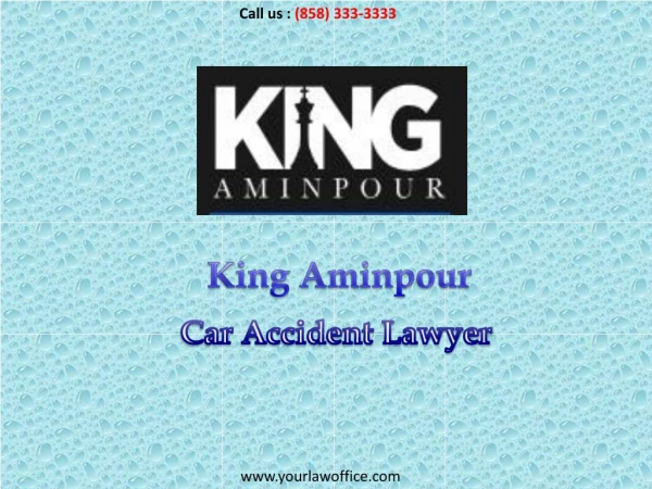 Personal Injury Lawyer San Diego - King Aminpour