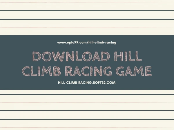 Download Hill Climb Racing Game