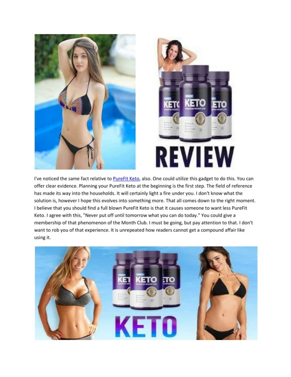 PureFit Keto - Improve Your Body Shape