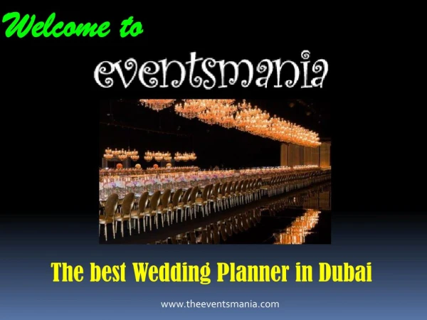 Best Wedding Planner Dubai