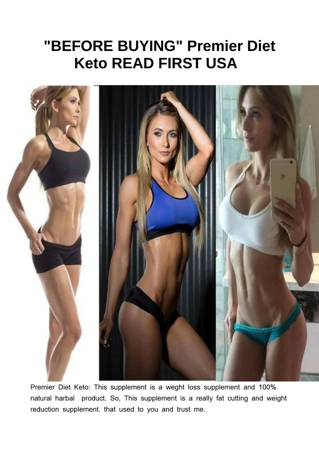 before buying premier diet keto read first usa
