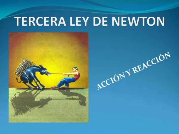 TERCERA LEY DE NEWTON