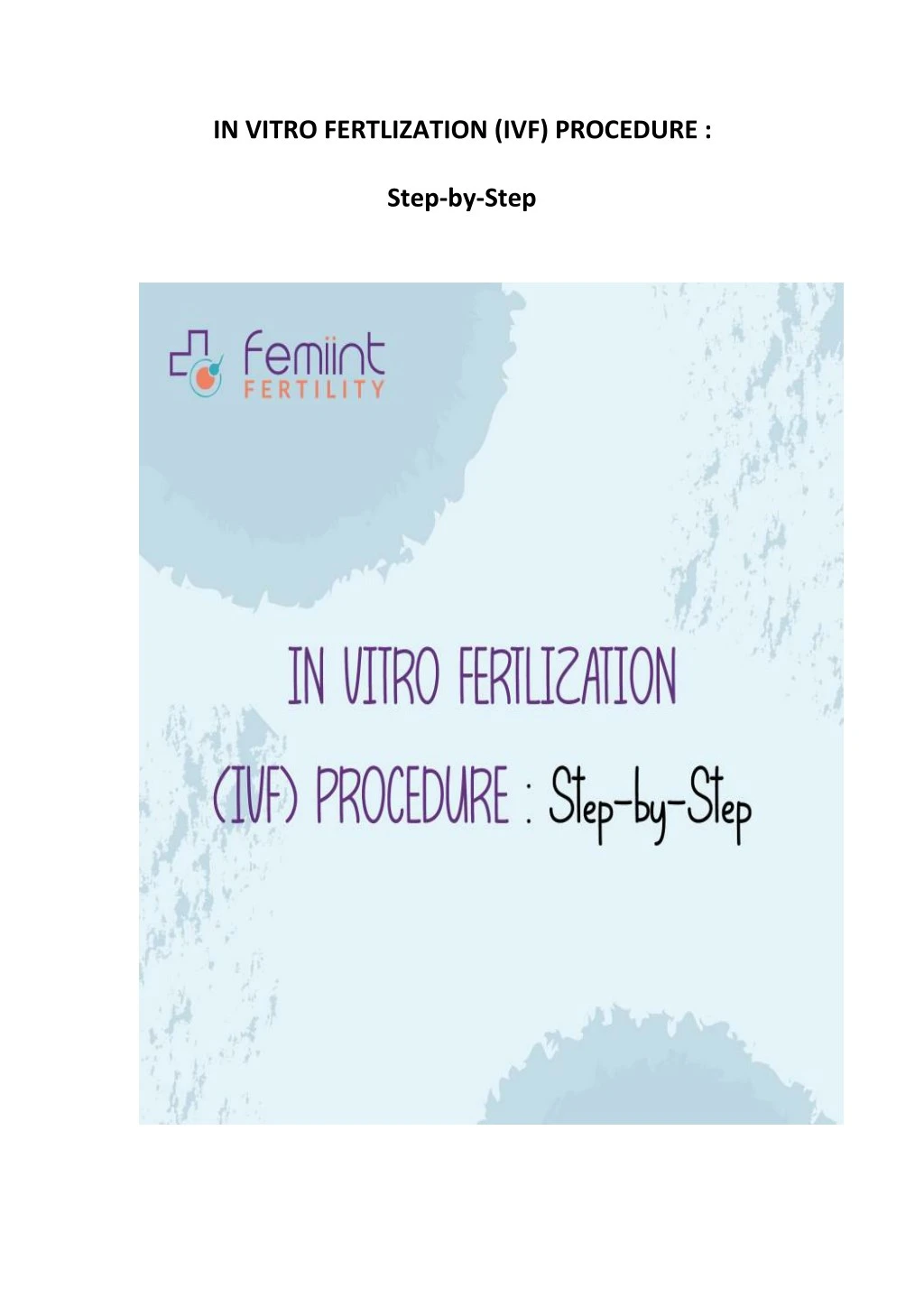 in vitro fertlization ivf procedure