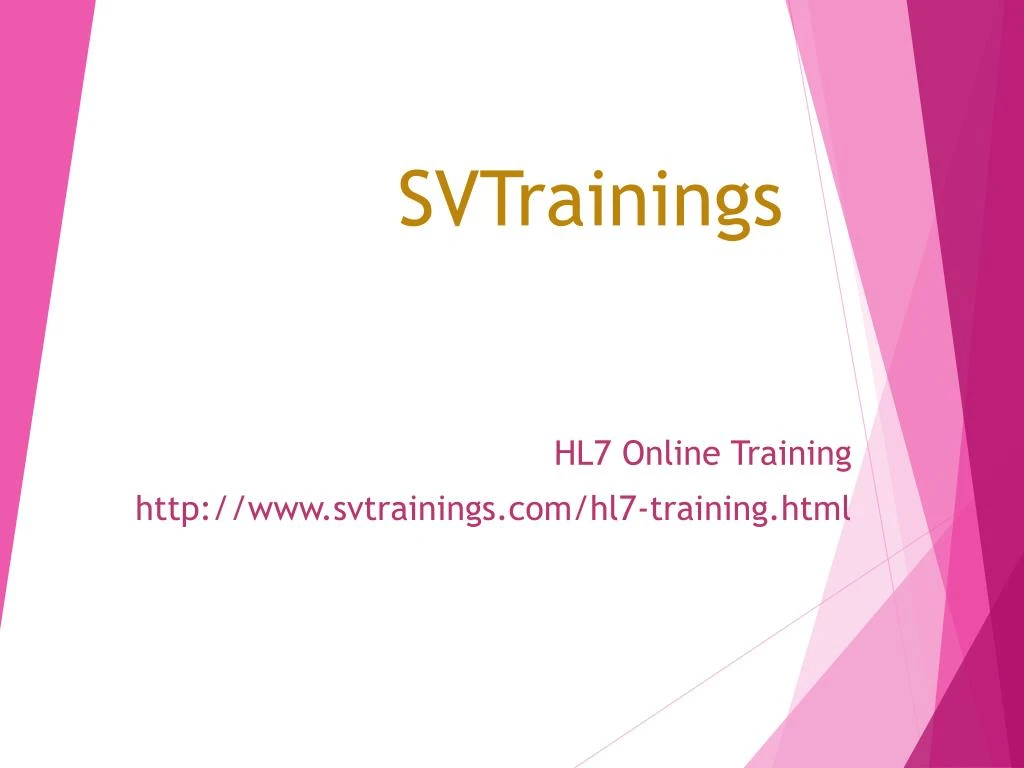 sv trainings