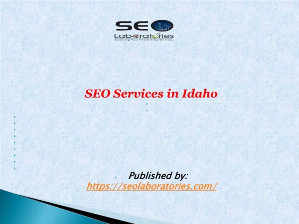 SEO Services in Idaho