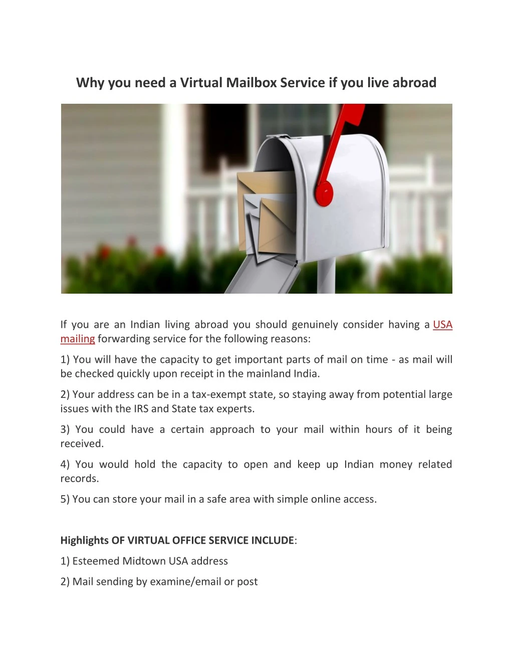 why you need a virtual mailbox service