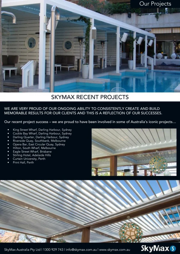Opening Louvered Roof Systems