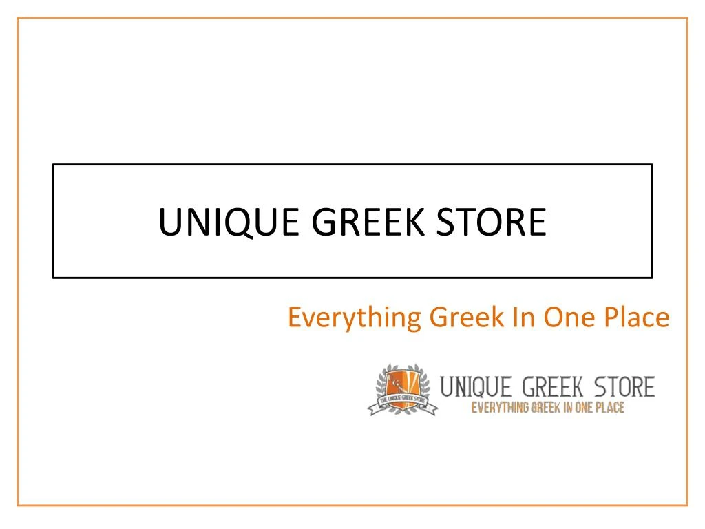 unique greek store