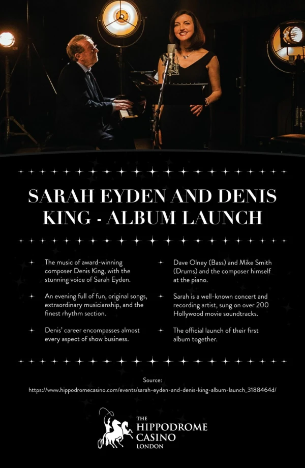 Sarah Eyden and Denis King - Album launch