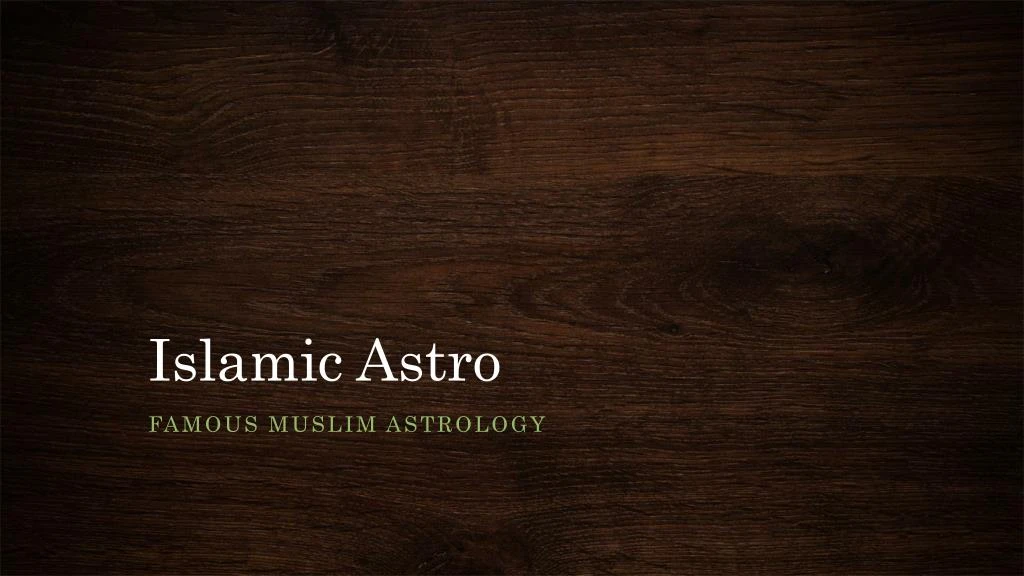 islamic astro