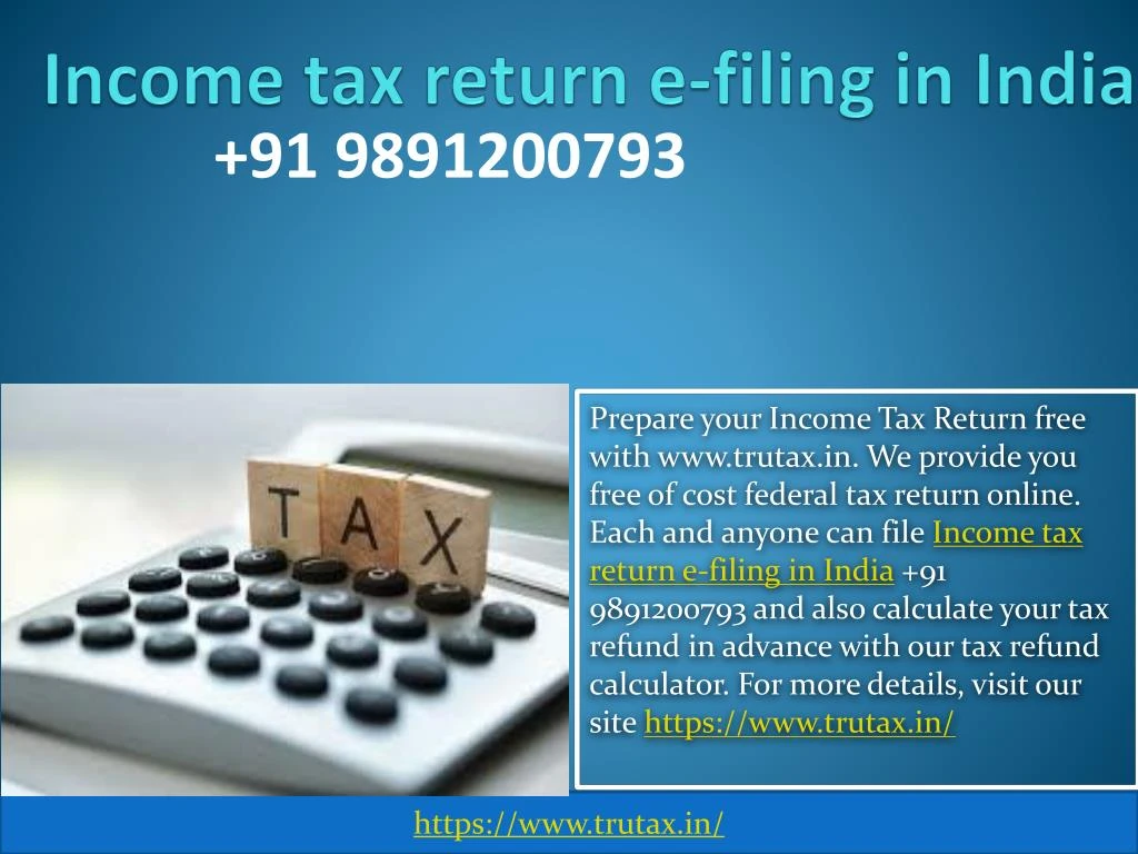 income tax return e filing in india