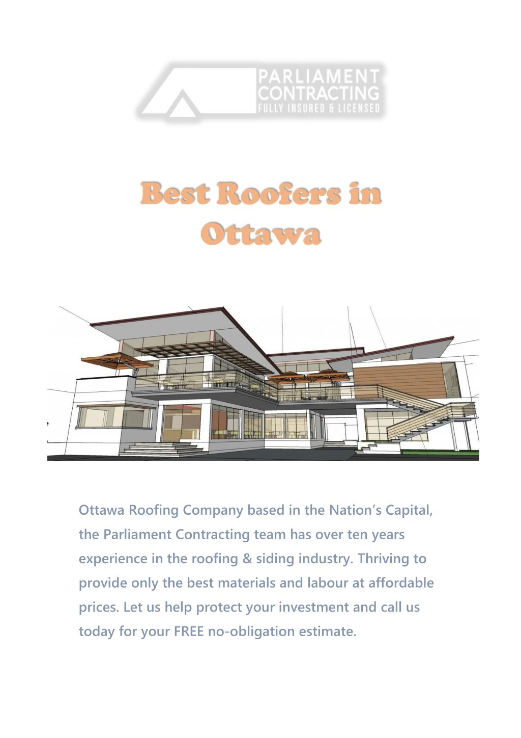 ottawa roofing company based in the nation